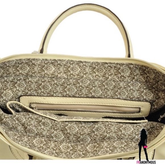 Cognac Soft Satchel Crossbody Handbag - Picture 3 of 3